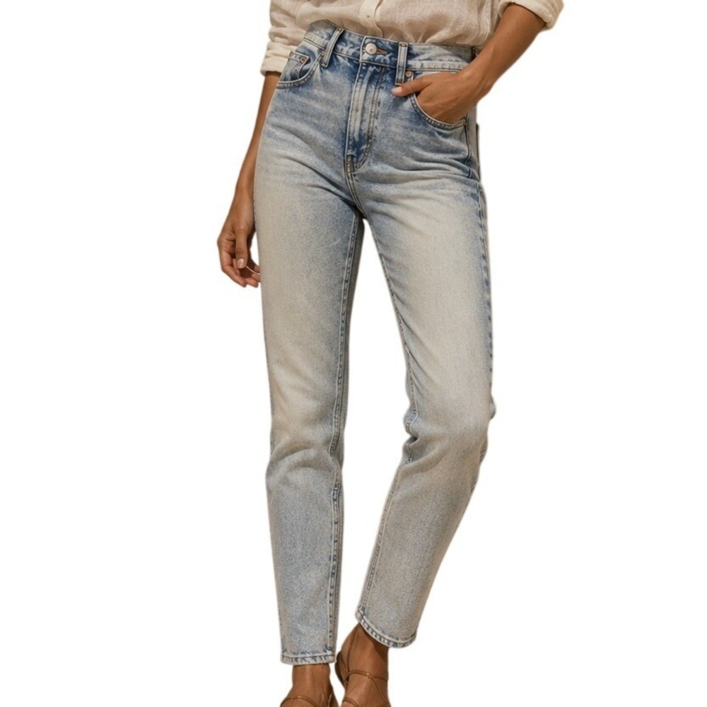 Rag & Bone JEAN 90's Streetwear Skinny Jeans Bleach Acid Wash Blue 27